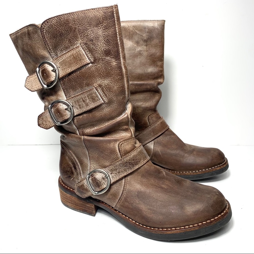 Matisse Harley Distressed Moto Boots Leather 7.5